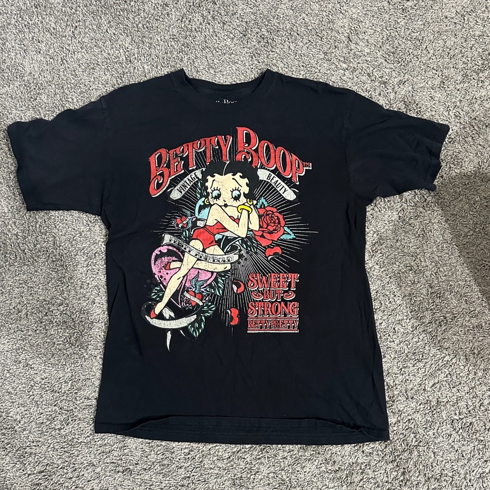 Black Betty Boop Graphic T-Shirt